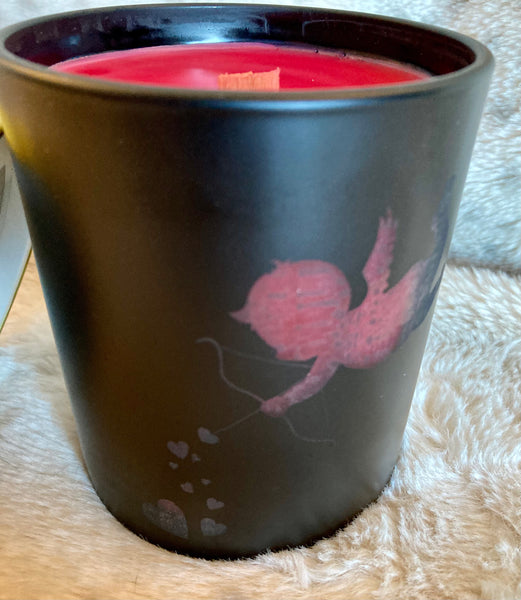 Egyptian Amber Scented Candle With Cupid Engraving