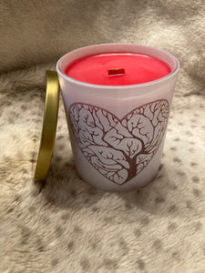 Love Spell Scented Candle With Tree of Love Engraving